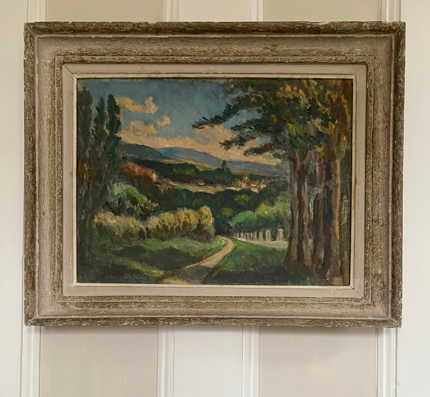 Rambling Along Landscape Oil Painting