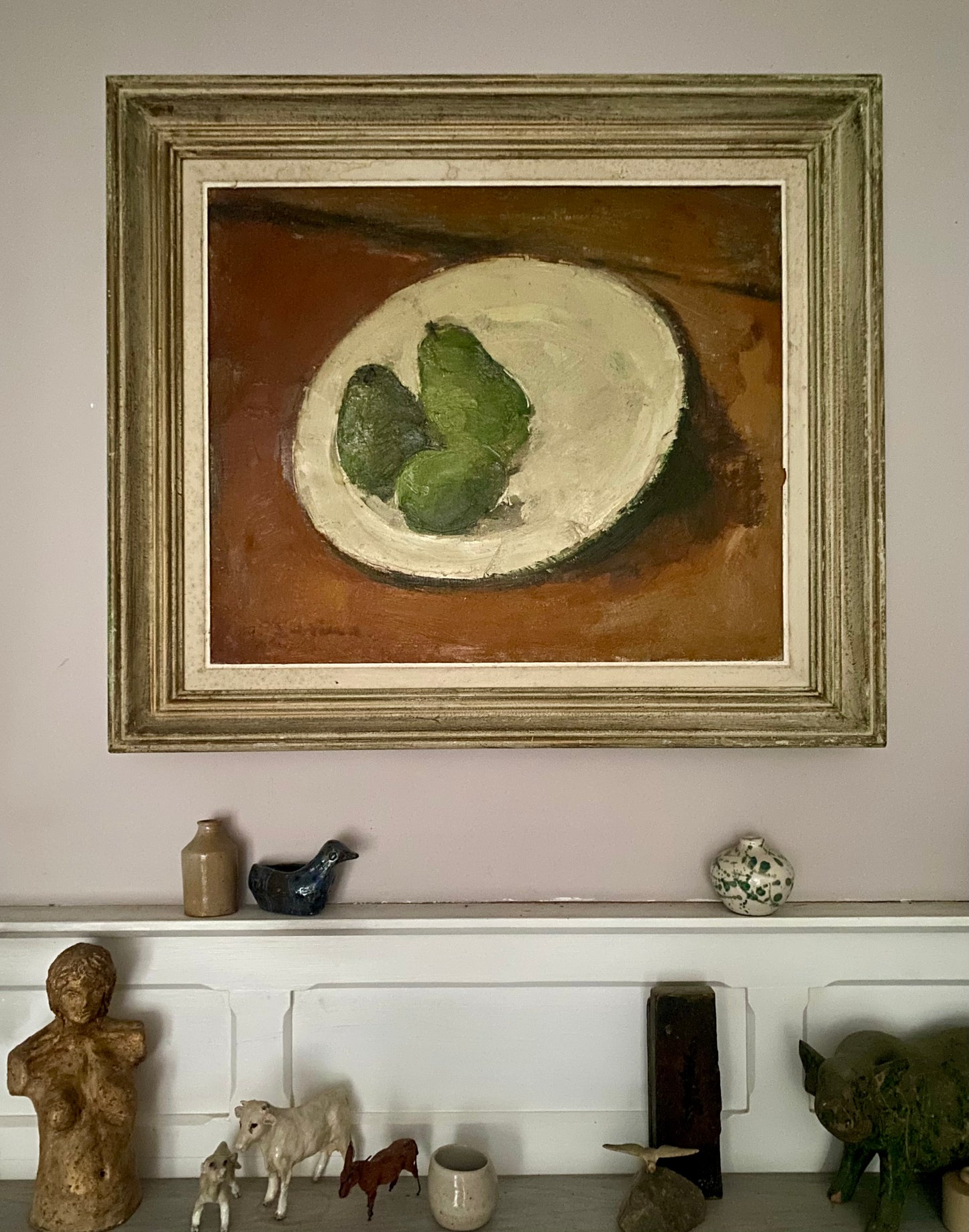 Three Pears Oil on Canvas