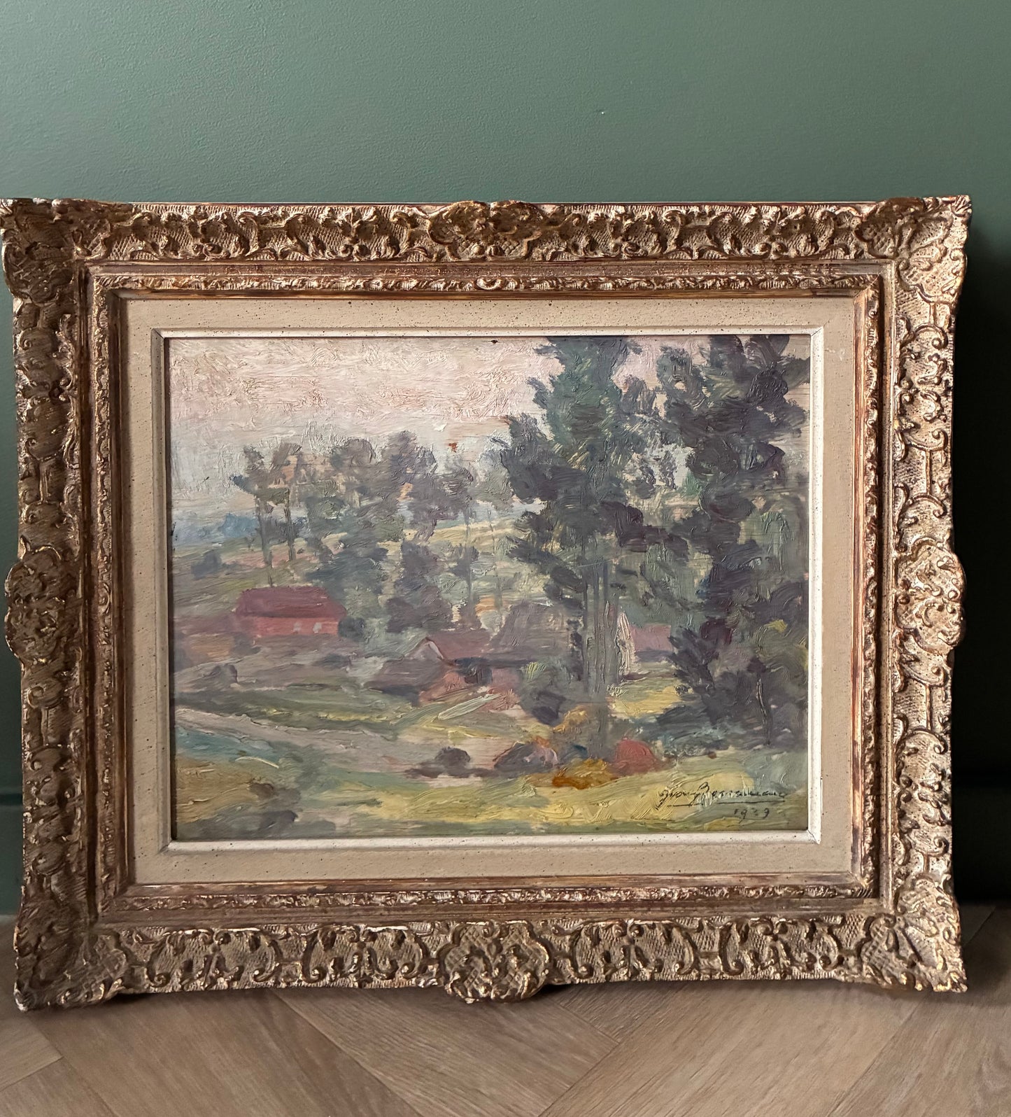 Saturday Landscape Oil Painting 1939