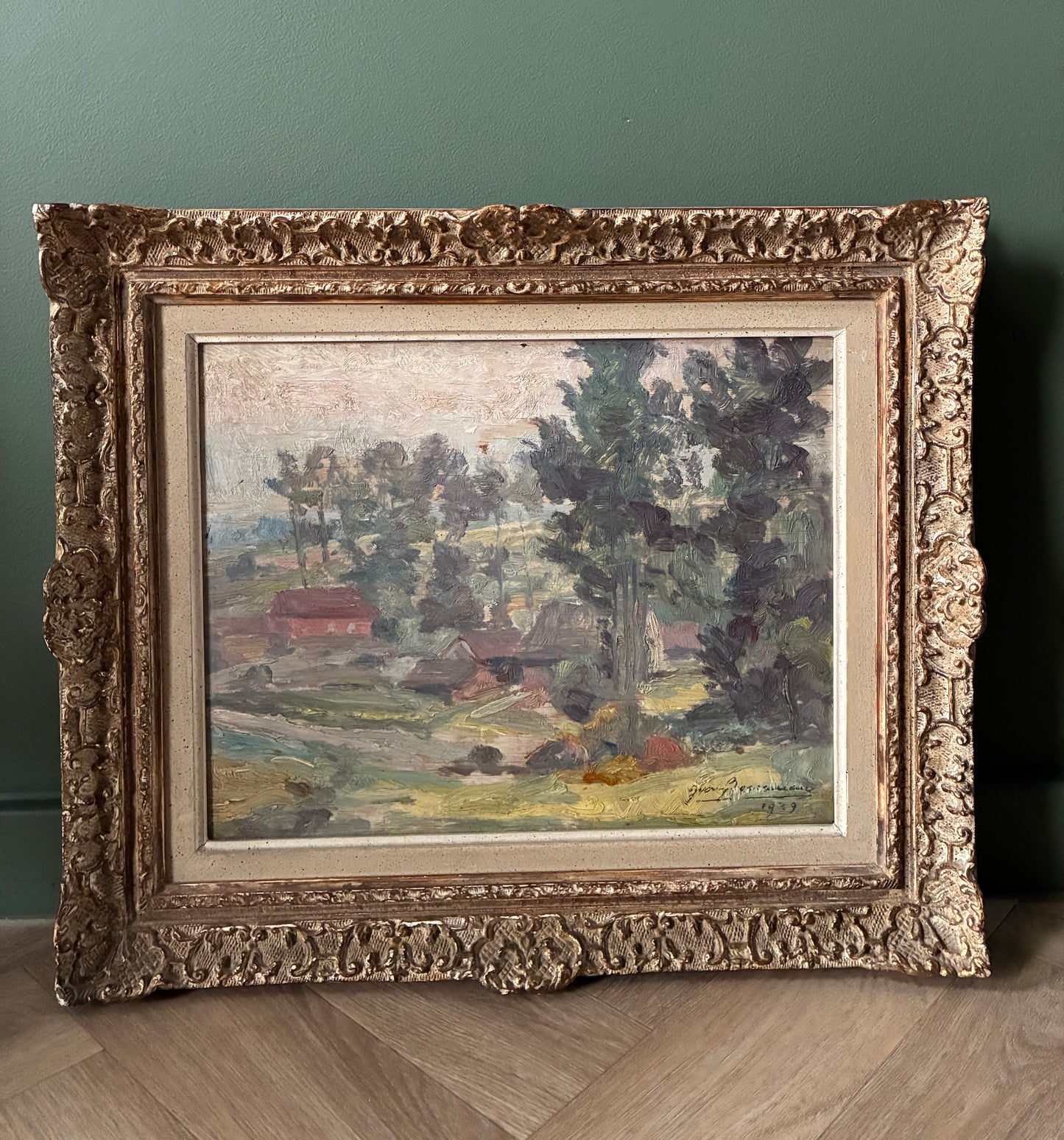 Saturday Landscape Oil Painting 1939