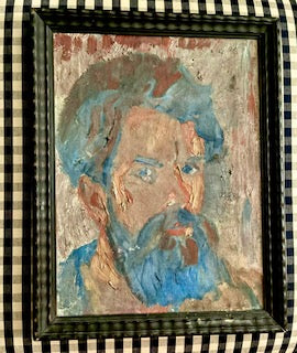 Bluebeard Male Portrait Oil on Canvas