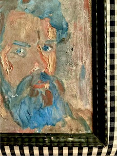 Bluebeard Male Portrait Oil on Canvas