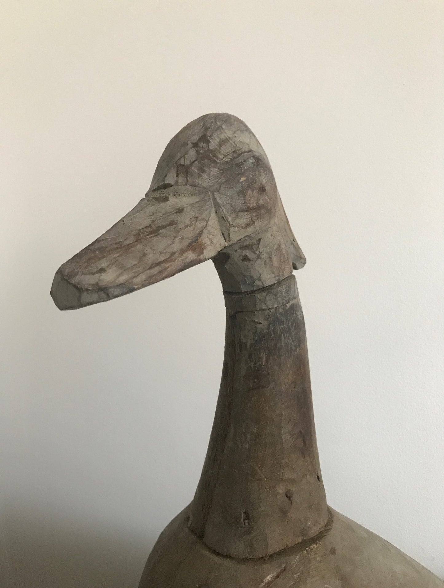 Large French Wooden Papier Mache Mallard