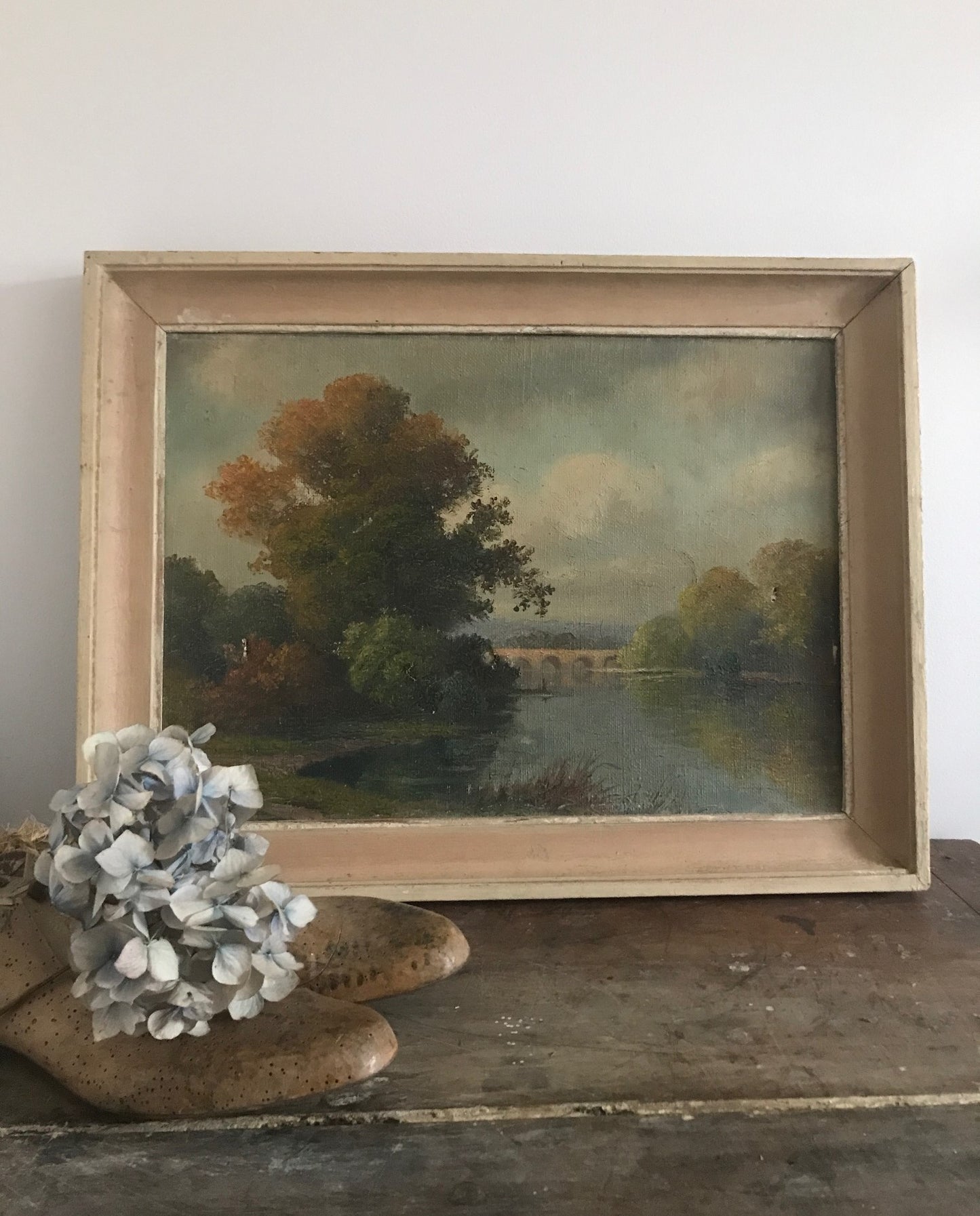 Landscape Oil on Canvas in Chippy Frame