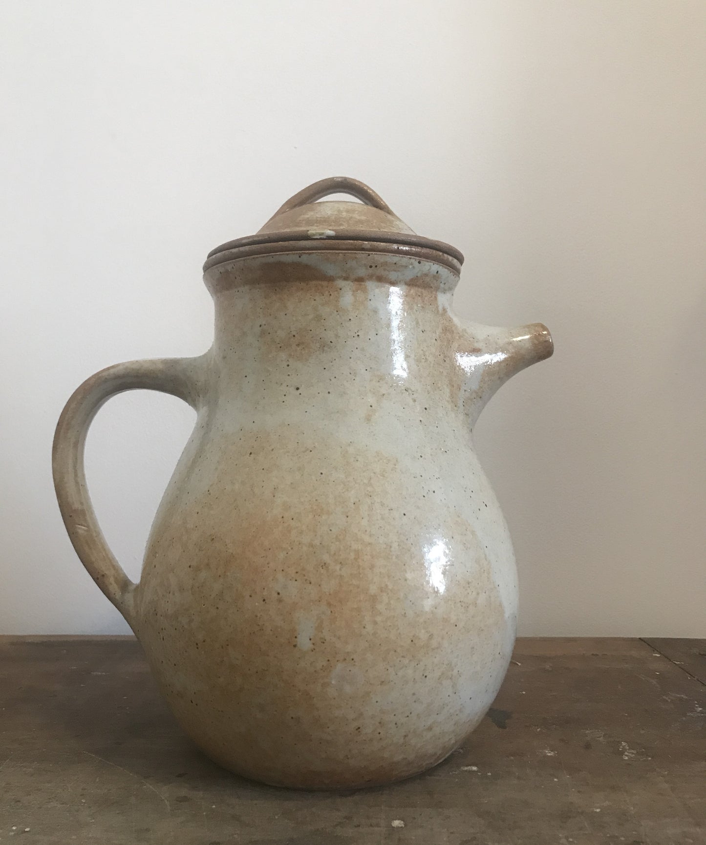 French Glazed Coffee Pot with Terracotta Filter