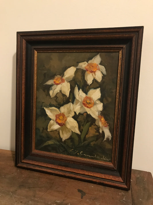 Daffodils for Easter - Oil on Canvas Framed