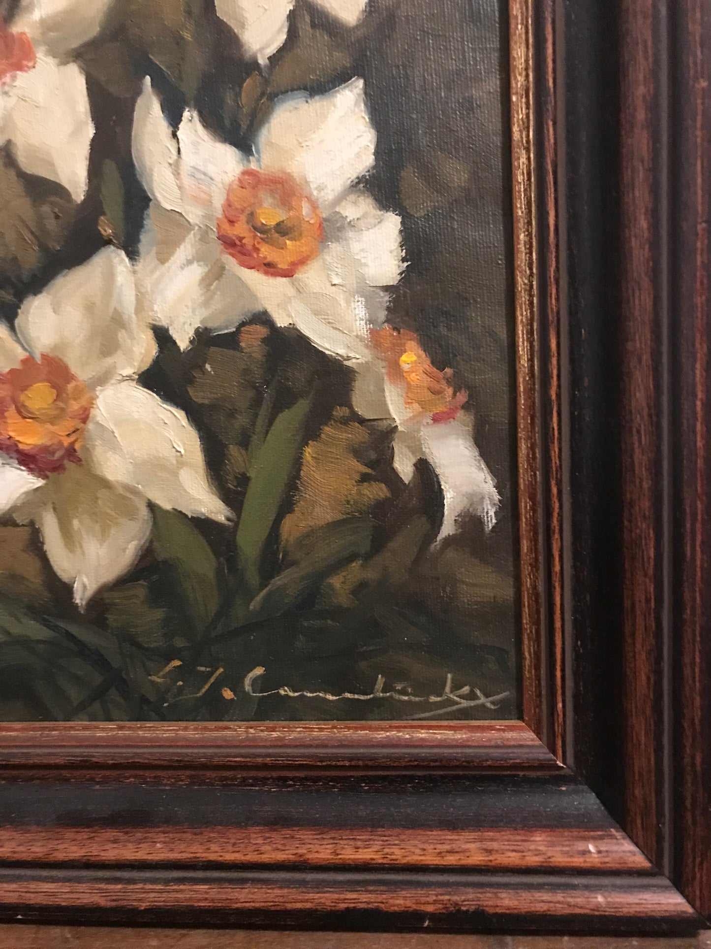 Daffodils for Easter - Oil on Canvas Framed