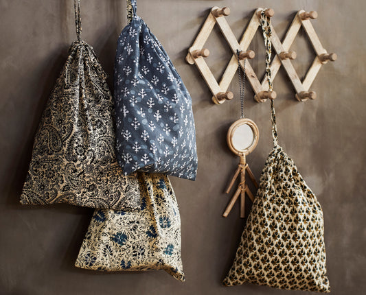 Printed Cotton Bag / Wash Bag