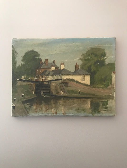 The Canal - Signed by the renowned artist Barrie Briscoe 1978