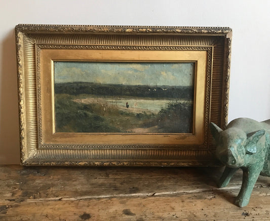 19th Century Scottish oil on canvas board - Signed Sir William Fettes Douglas