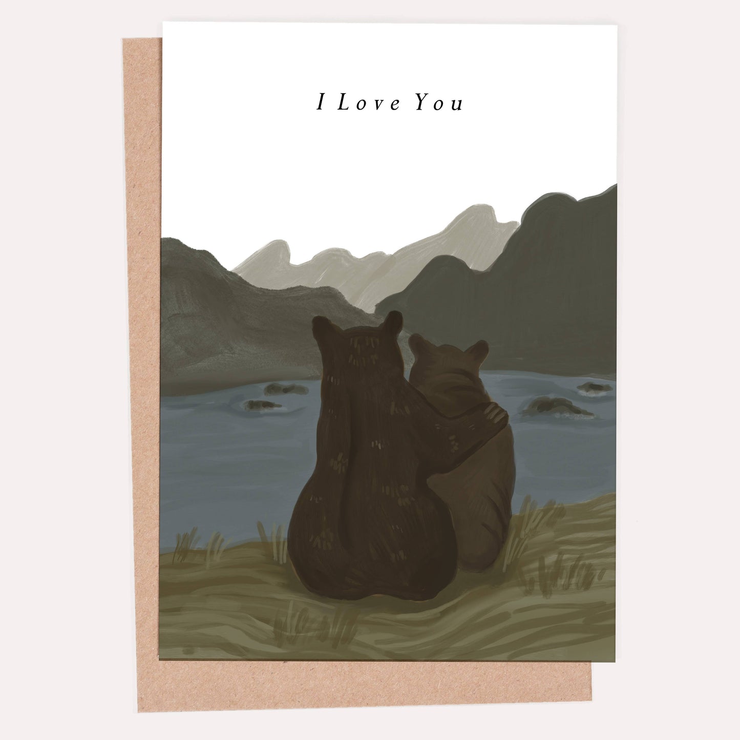 I Love You Bear Valentines Day Card