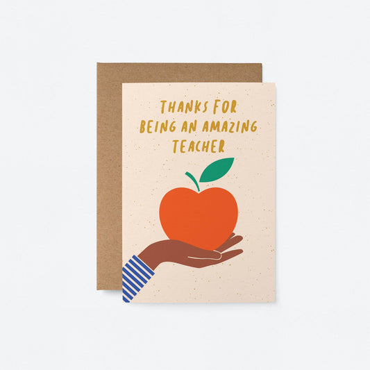 Amazing Teacher - Thank you Card