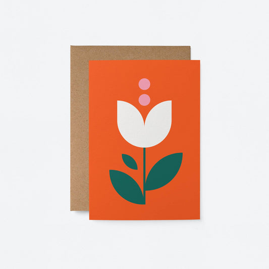 Flower No 5 Blank Greetings Card